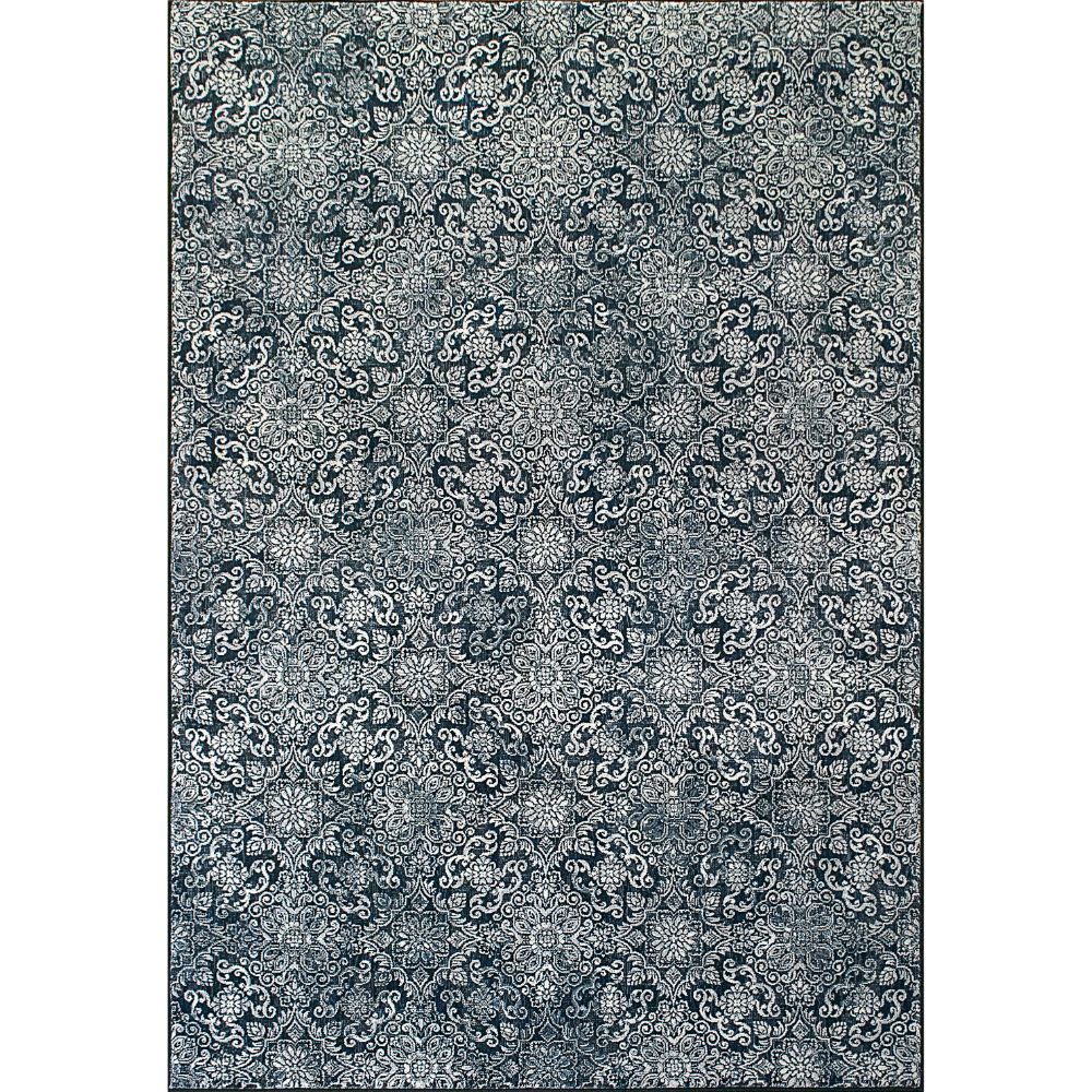 Dynamic Rugs 57162-3696 Ancient Garden 9.2 Ft. X 12.10 Ft. Rectangle Rug in Steel Blue